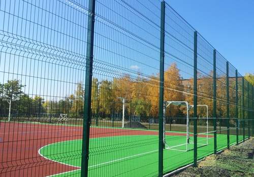 3Д забор для футбольной площадки в Димитровграде